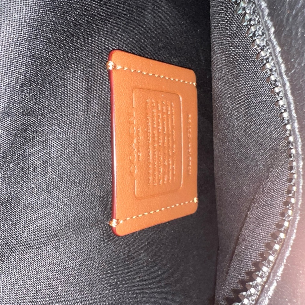 Coach Black Denim Crossbody Charter + Wallet - Picture 10 of 16